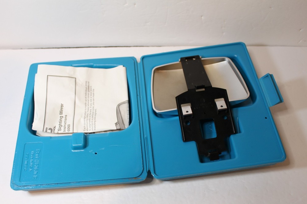 SENTROL 6060 MIRROR SHARPSOOTER GUN SIGHTING SYSTEM TESTER CASE & INSTRUCTIONS
