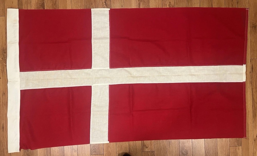 Vintage Cotton Denmark Flag