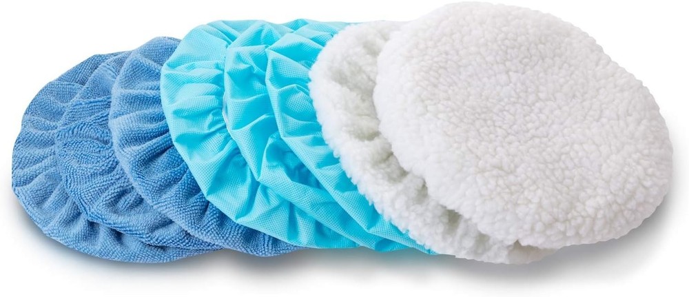 20 Pieces Microfiber Wool Buffer Pads for Car Polisher and Wax Removal