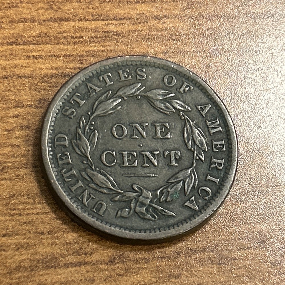 1838 Coronet Head Large Cent Ch VF