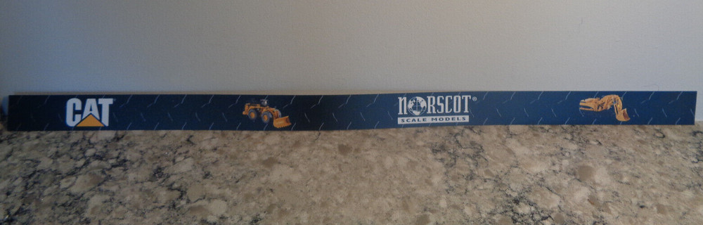 NORSCOT SCALE MODELS CAT PLASTIC SHELF STRIPS 1.25" X 24"