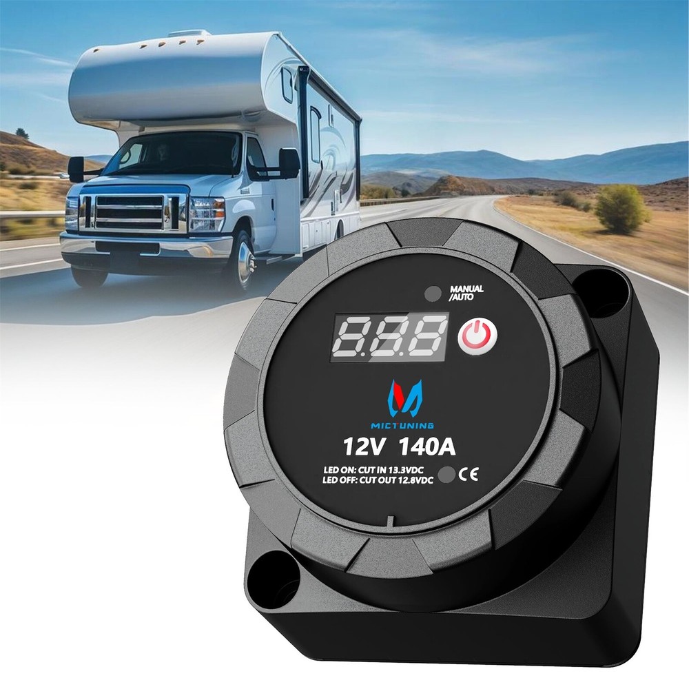 12V 140 Amp Smart Dual Battery Isolator Voltage Sensitive Relay (VSR) Pro