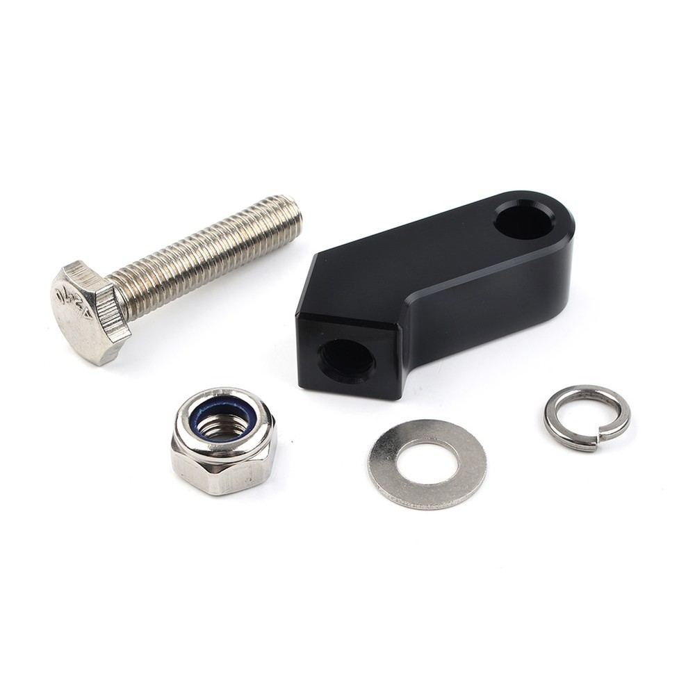 Black Headlight Mounting Block Bracket For Harley Custom Headlight Mount