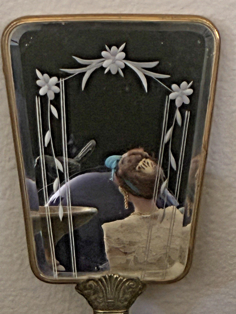 Witch's Old Enchanted Double-Sided Victorian Haunted Scrying Mirror
