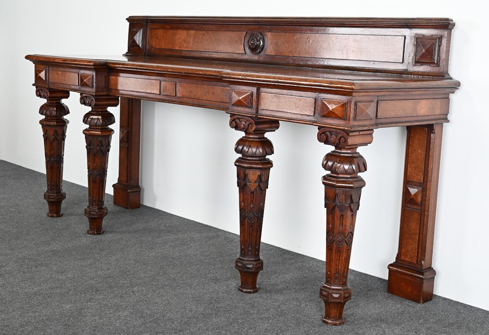 19th Century Gothic Sideboard or Huntboard