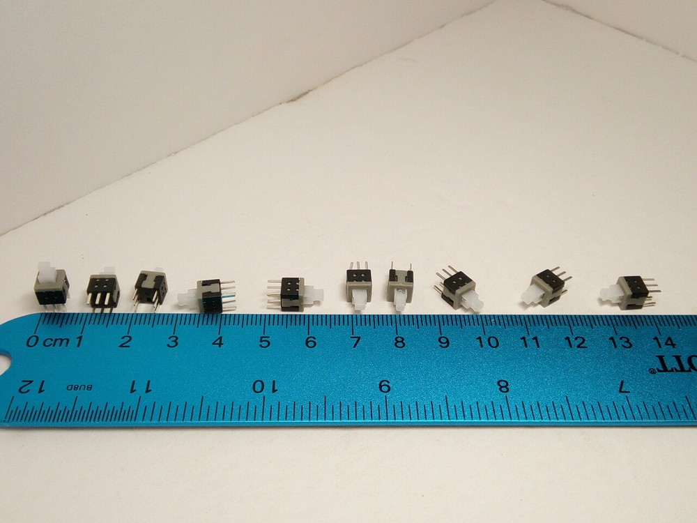 10X Pack Lot 5.8mm 6 Pins Mini Push Clicker Button Power Switch Self Locking PC