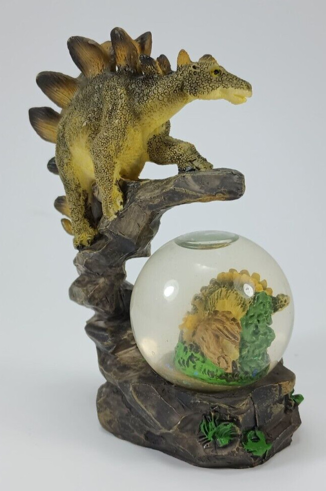 Stegosaurus Water Globe. 4.5" Tall.
