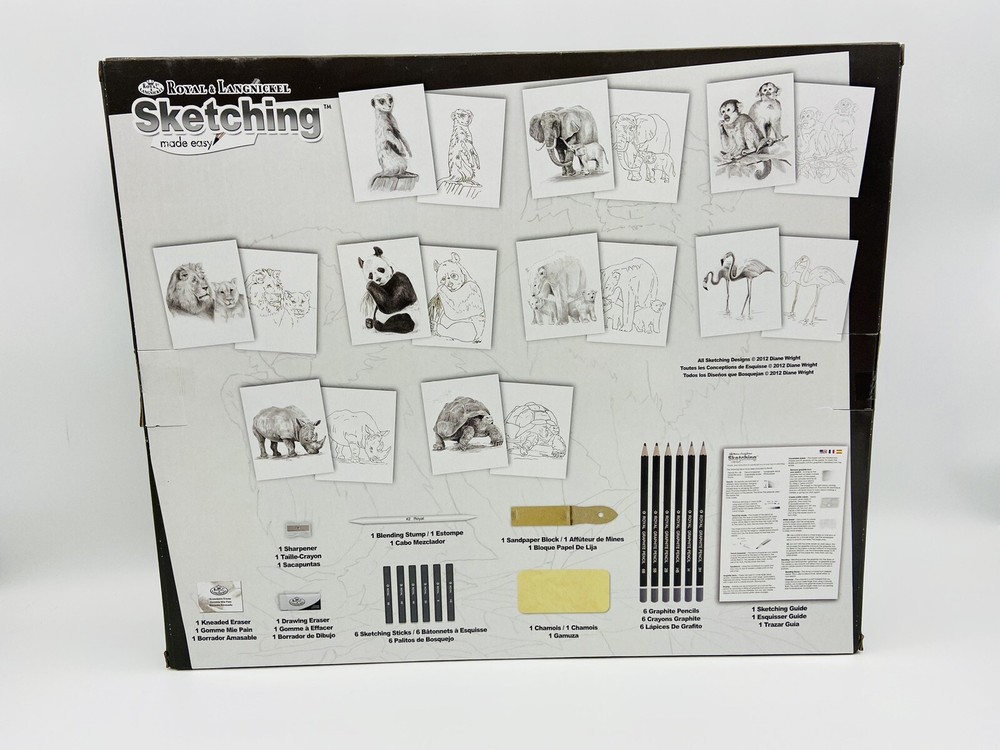 ROYAL BRUSH Sketching Made Easy Box Set COMPLETE KIT AME-110