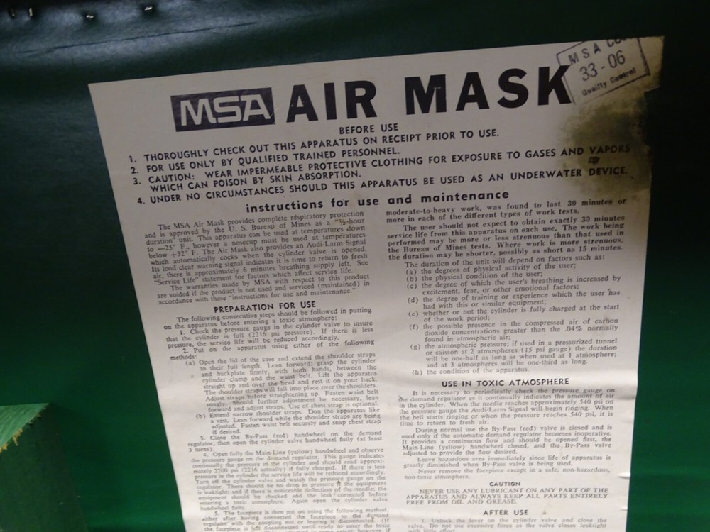 MSA Air Mask , Model 401