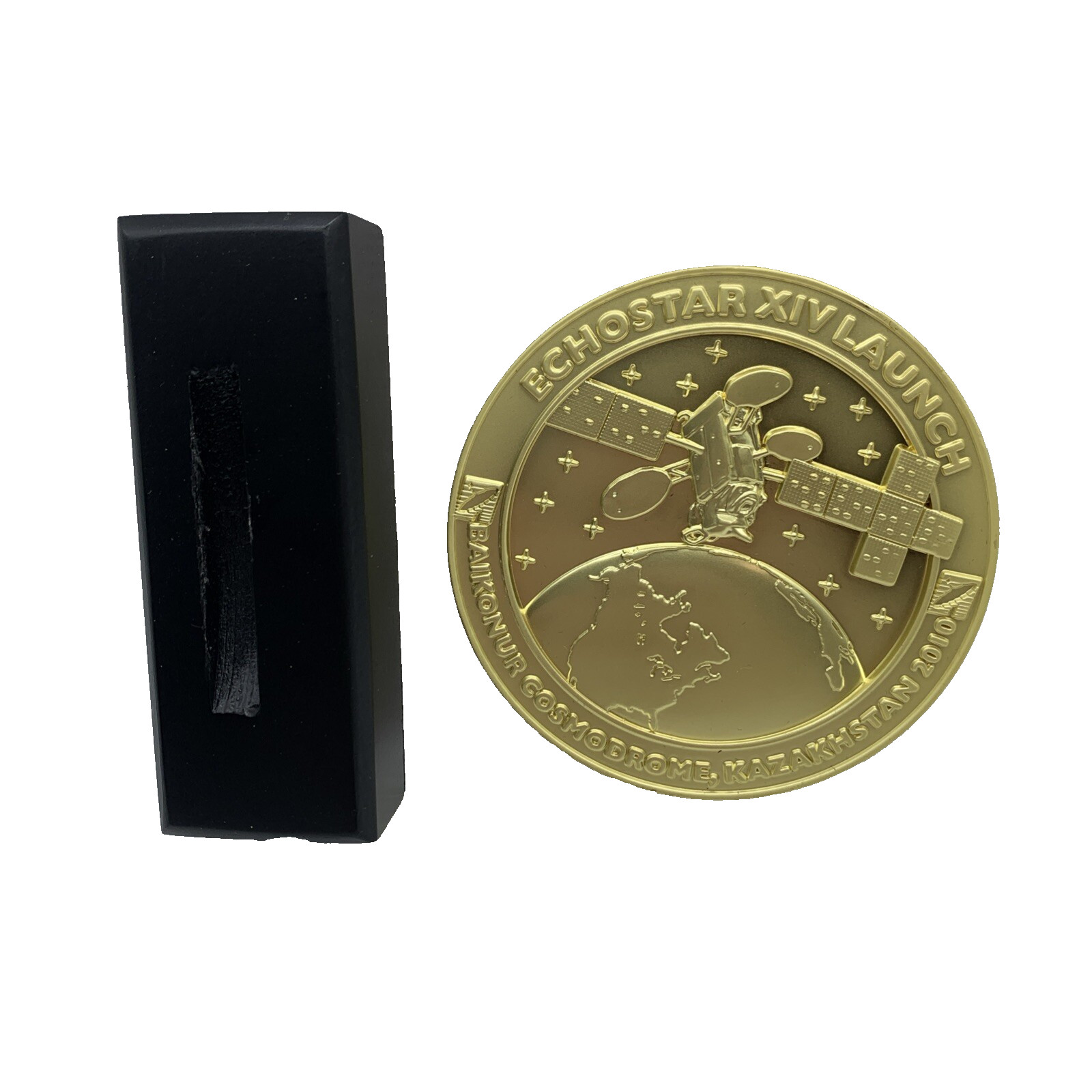 Echostar XIV Satellite Launch Medallion 2010 Baikonur Cosmodrome Kazakhstan
