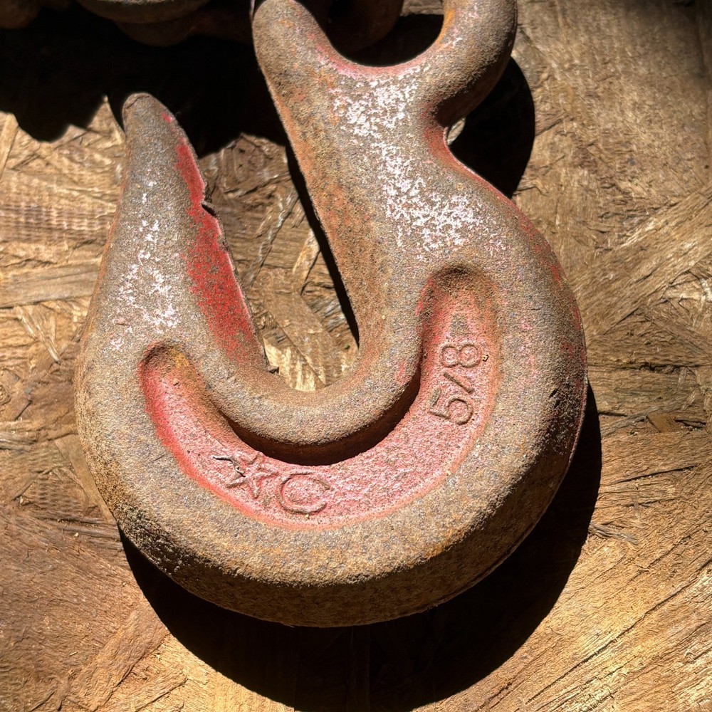 2 Heavy Duty, Rigging Tow Crane Hooks 7" + 2 tow hooks, steampunk
