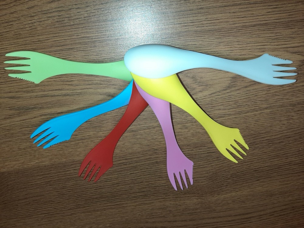 SPOON - FORK - CAMPING - ULTRALIGHT - BACKPACKING - MULTIPLE COLORS
