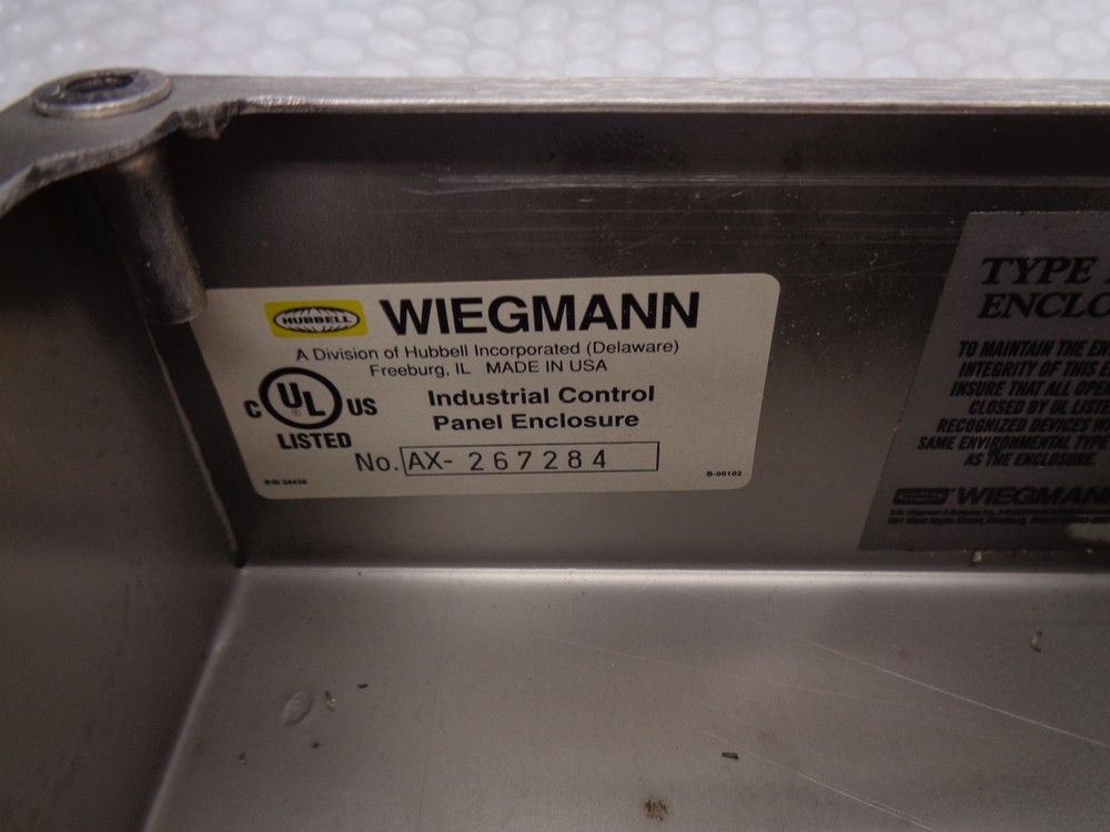 HUBBELL WIEGMANN AX-267284 PANEL ENCLOSURE NSNP