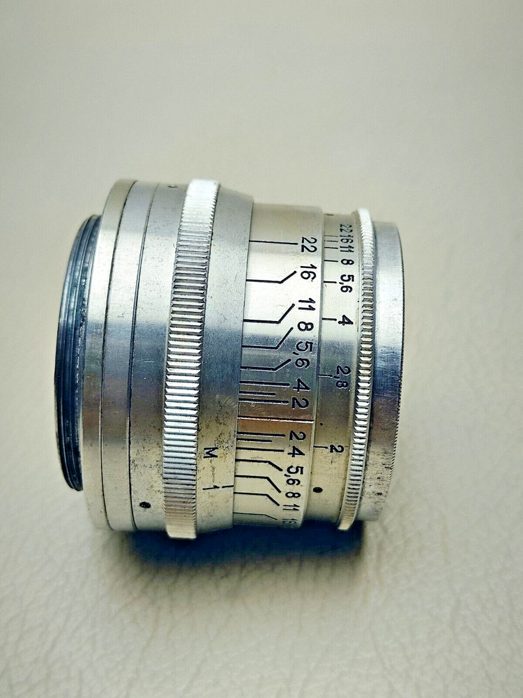 1960 Mir - Soviet rangefinder camera + Jupiter -8 Red P Rarity