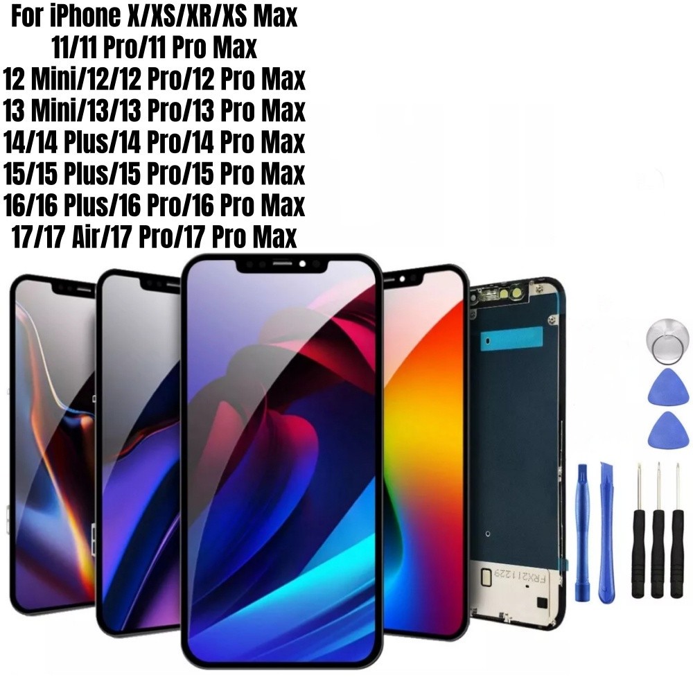 For iPhone Max 11 12 13 14 15 16 17 OLED LCD Touch Screen Digitizer Assembly Lot