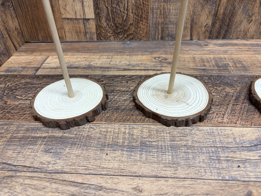 3-Circle Shorebird Stands. Bark Edges Group 33#