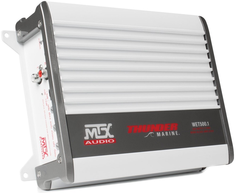 MTX WET500.1 500W White Audio Amplifier - Grey