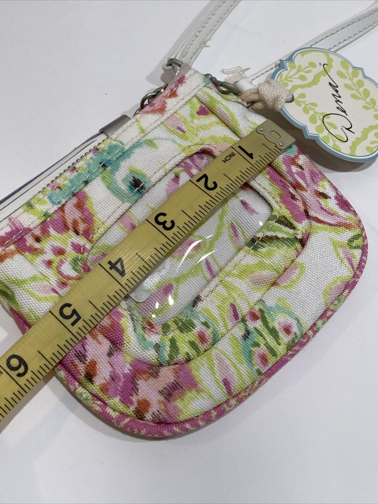 Dena ID Small Wallet While Floral