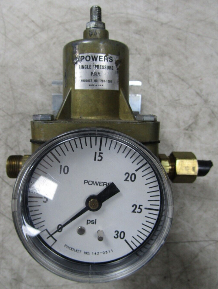 💥POWERS 1/4" SINGLE PRESSURE REDUCING VALVE 0-30 PSI 201-1001