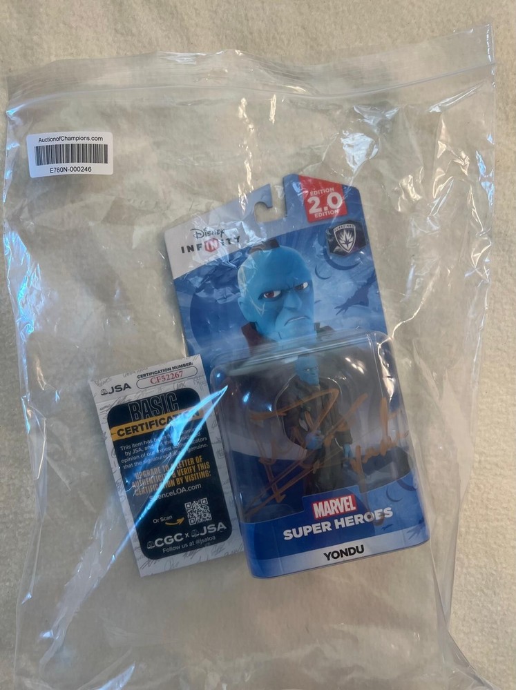 Signed Michael Rooker Disney Infinity 2.0 Yondu Marvel Guardians Galaxy