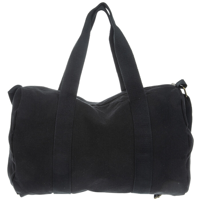 BASICALLY YOURS Black Canvas Duffel Bag - NEW With Tags