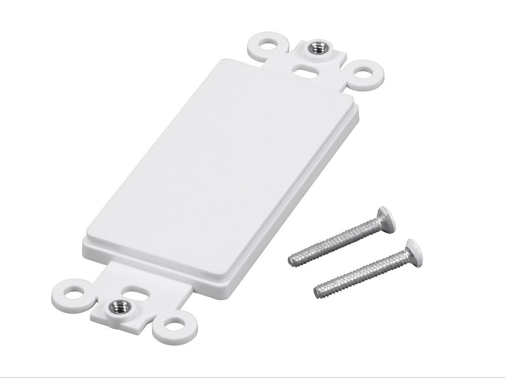 Monoprice Blank Decor Insert - White for Home ,Office, Personal Install