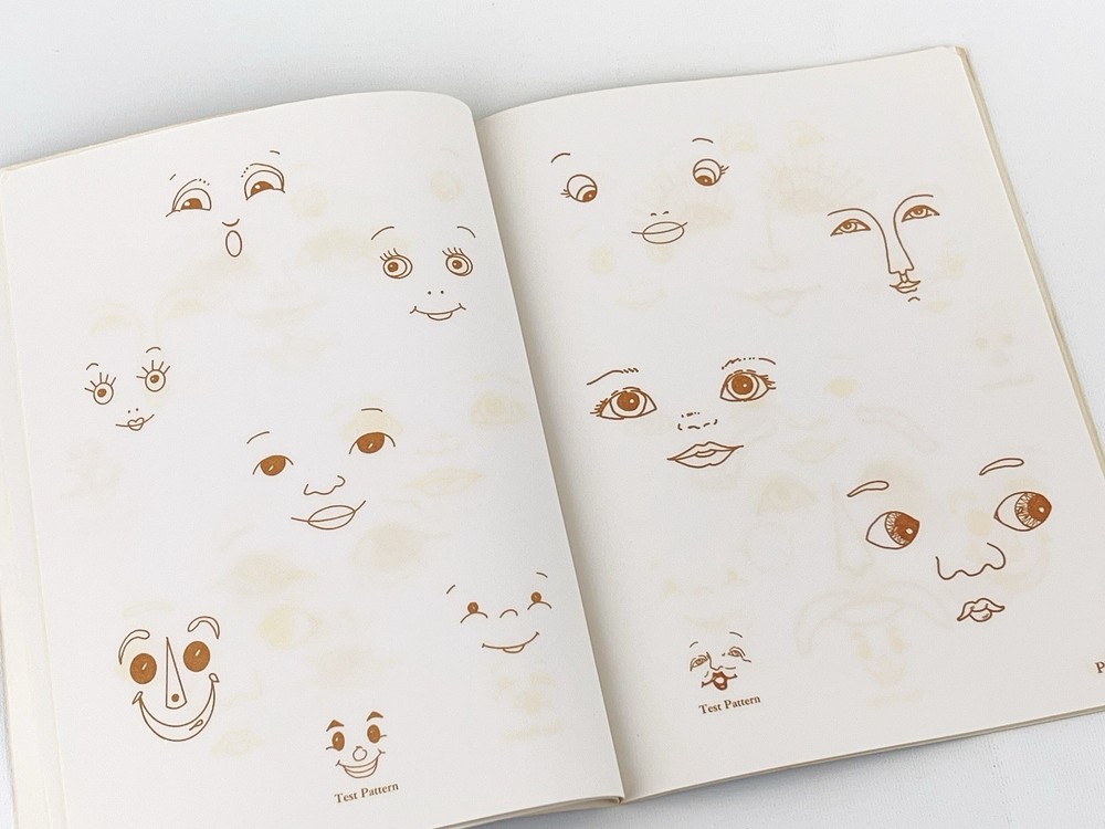 Vintage Transfer On Doll Faces Book 24+ Faces More