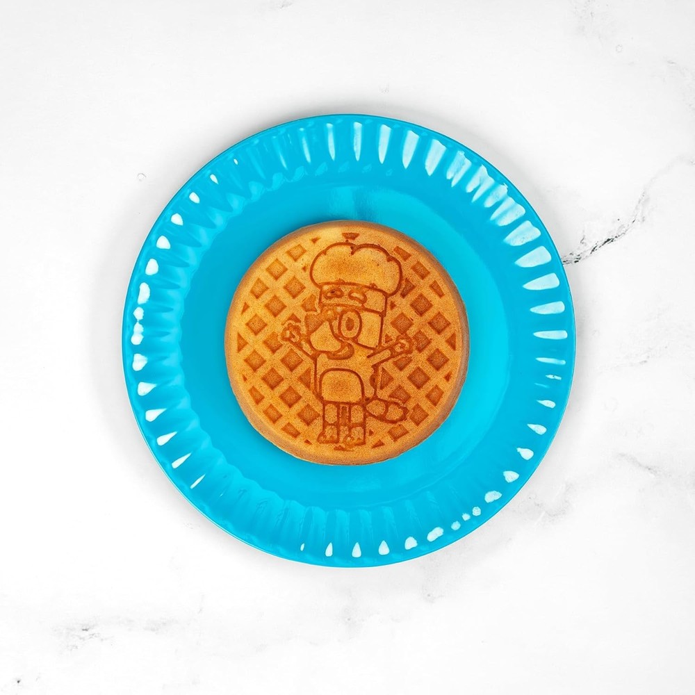 Mini Waffle Maker Fun Character Waffles Easy Clean for Breakfast