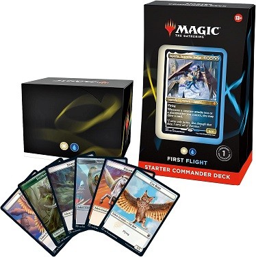 Magic: The Gathering Starter Commander Deck – First Flight (White-Blue) | Ready-