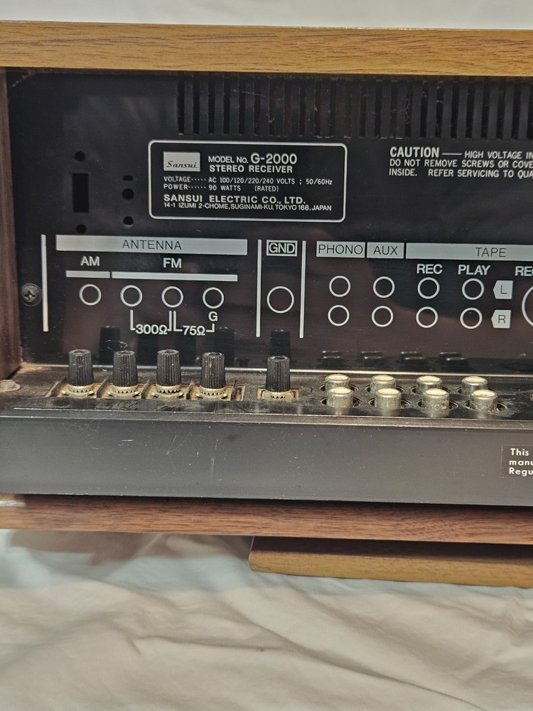 Sansui G-2000 Receiver Vintage Great Condition Fully Functional Tested **READ**