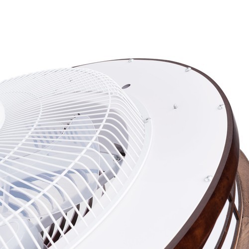 20'' Ceiling Fans+Light,Flush Mount Fandelier +Remote, Dimmable/Wind Speed/Timer