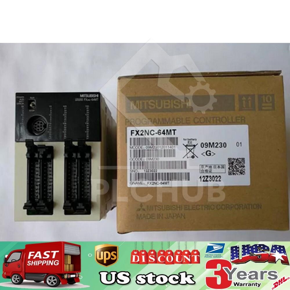 New Mitsubishi FX2NC-64MT PLC Programmable Controller Expedited Shipping One