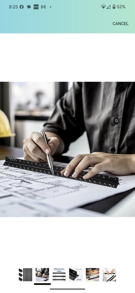 Macarrie 10 Pcs Architectural Scale Triangular Ruler 12" Architect Engineers...