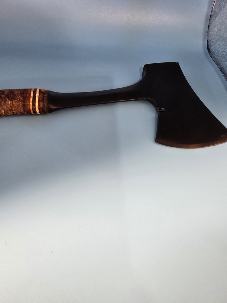 Vtg Eatwig Hatchet axe with Wrapped Leather Handle