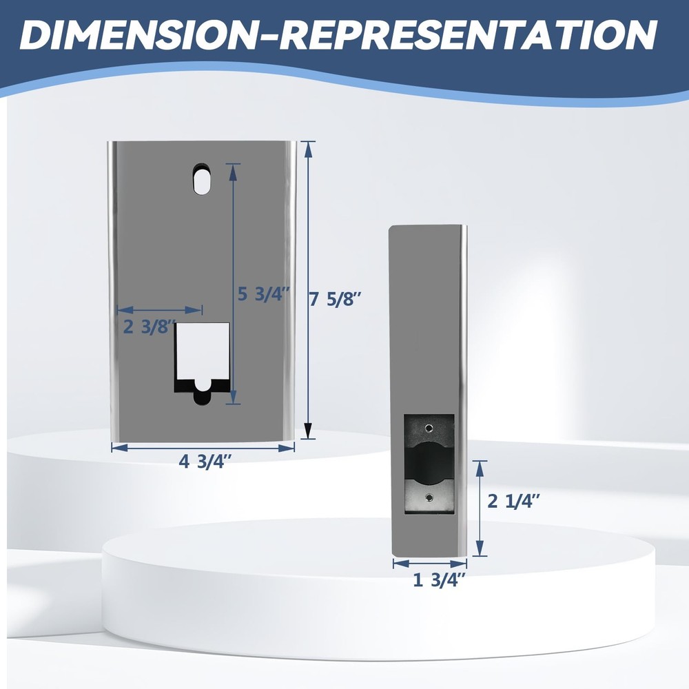 GB2020 Gate Lock Box for Double Keypad Mechanical Combination Lock,Steel Gate...