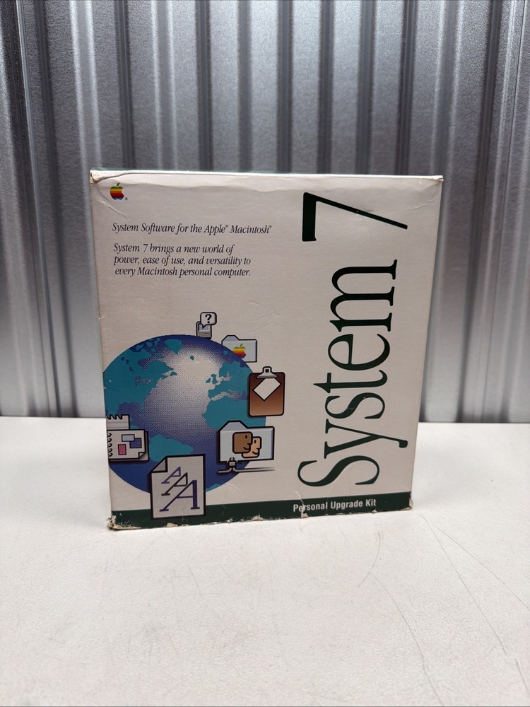 Vintage Mac System 7 Personal Upgrade Kit Apple Software 3.5” Floppy 1991