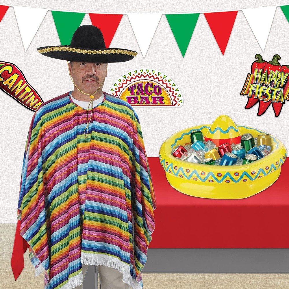 Beistle Serape One Size Fits Most, Multicolor