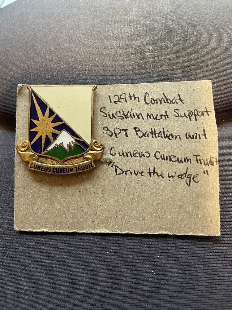 US Army - 129th Combat Sustainment Support Battalion Unit Patch #053024-5