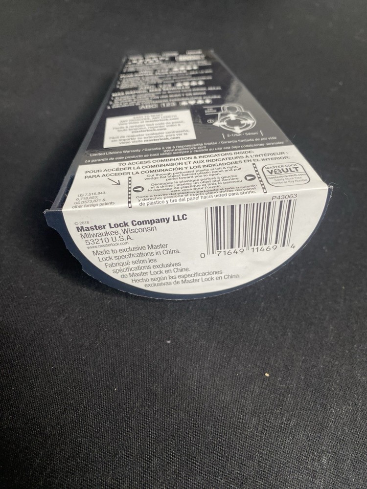 Master Lock 1500ID Speed Dial Combination Lock Blue New