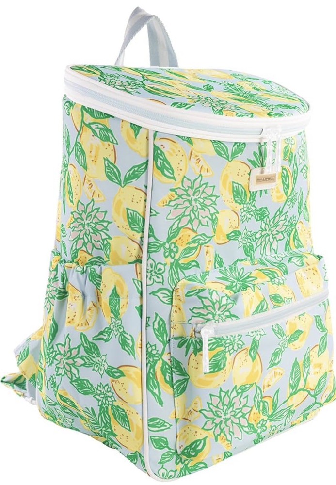 Lilly Pulitzer Cooler Backpack NWT In Make lemonade Print