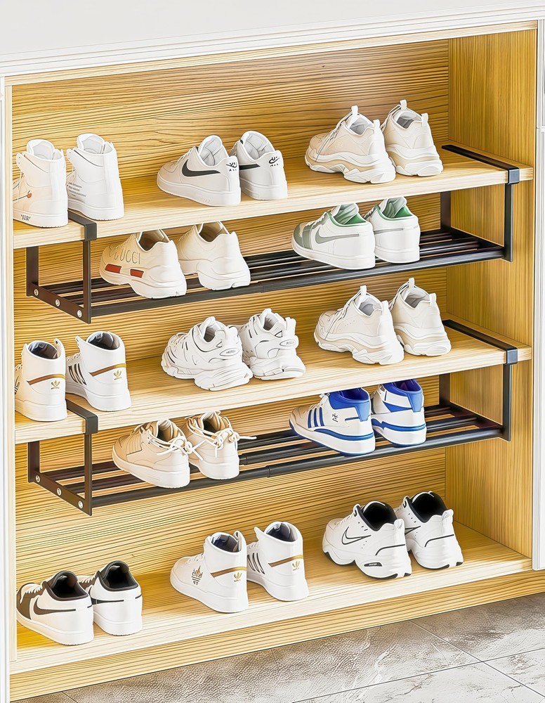 Expandable Shoe Rack Adjustable Expandable Shoe Rack for Closet extendable Sh...