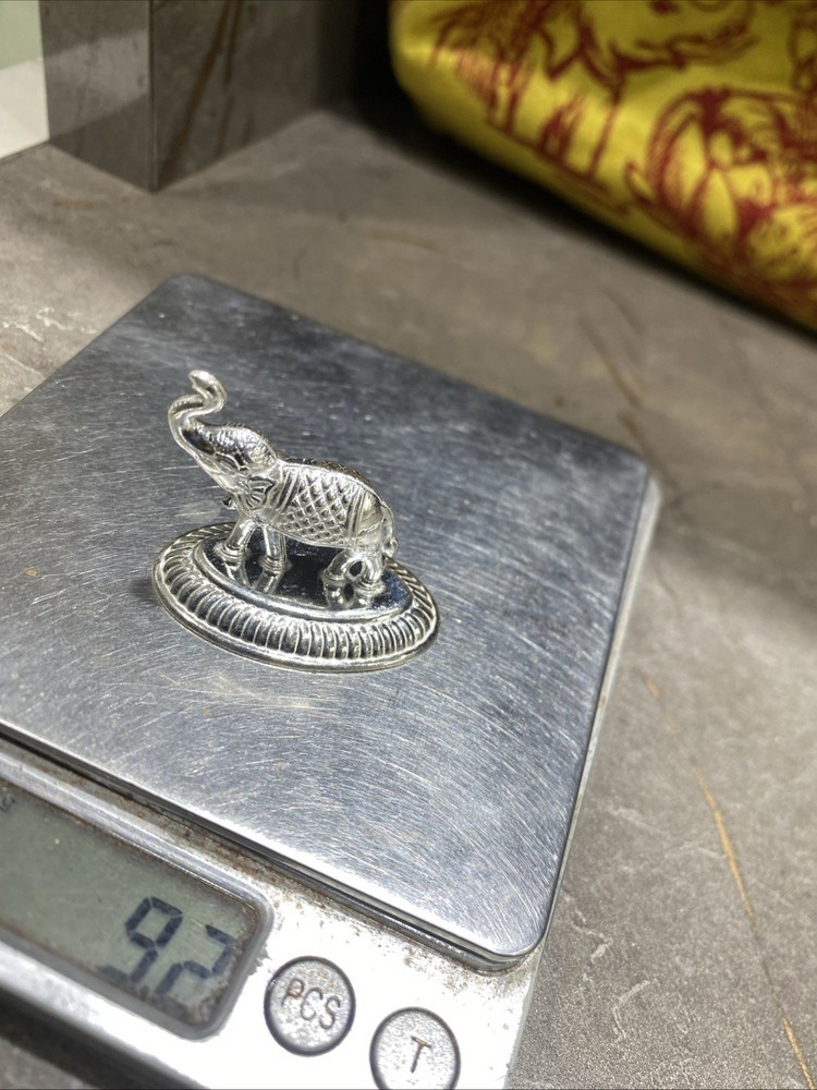 75% Purity Solid Silver Elephant 9 Gram New For Gifting
