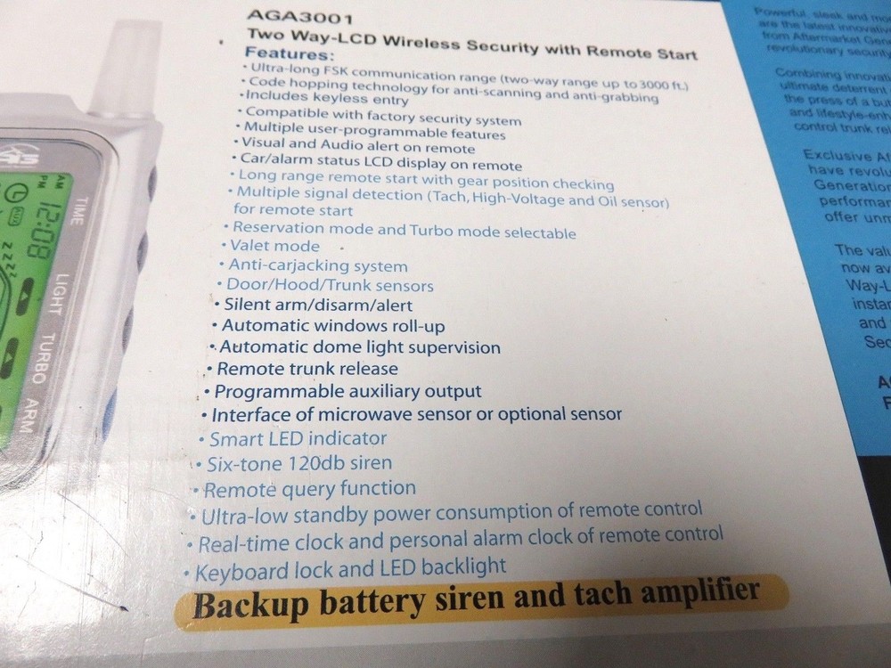Two-way LCD Vehicle Security System--Includes two 2-way LCD Remotes