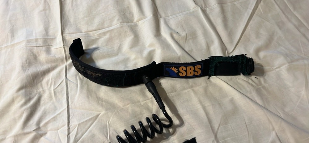 SBS Raystreak Paddleboard Coil SUP Leash & Deck Rigging Surfing Accessory Set