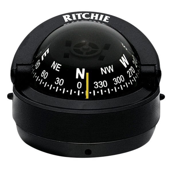 Ritchie S53 Explorer Black Binnacle/Surface Mount Compass