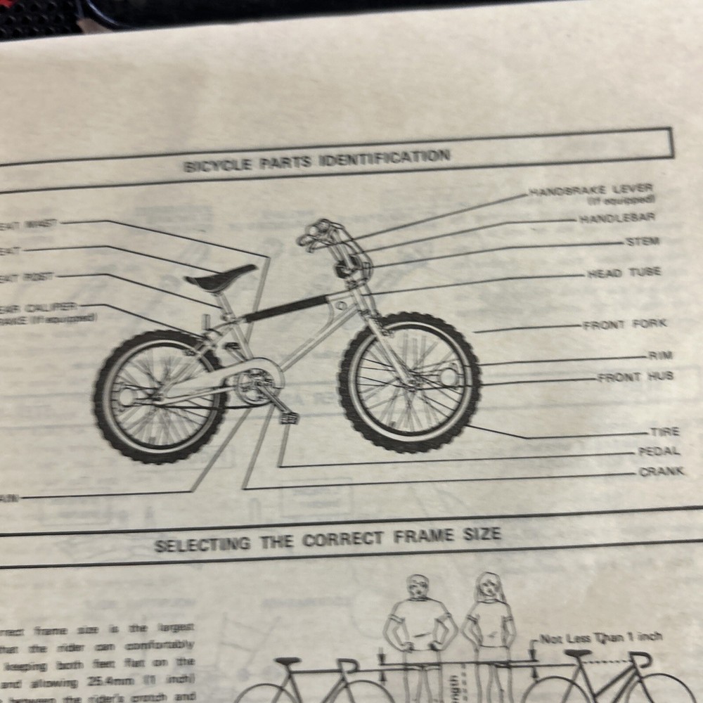 original Manual Pinnacle Hi- Riser Bmx Bicycle