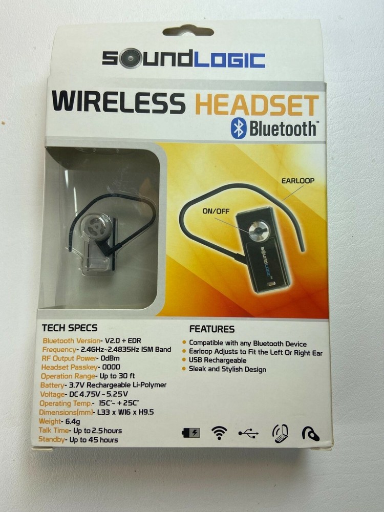 Soundlogic Bluetooth Wireless Headset - New