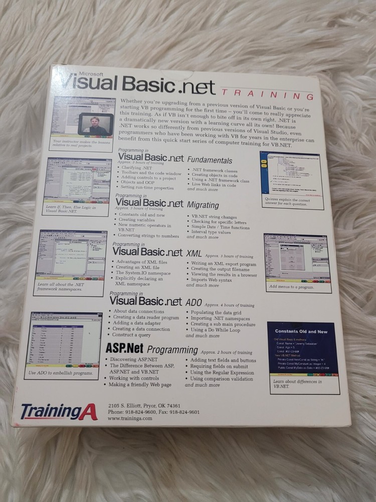 Microsoft Visual Basic.net Training A Multimedia 5 Cd-rom SEALED