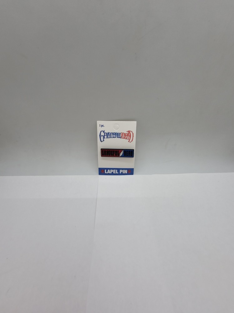 🎸 Grateful Dead Lightning Bolt Rectangle Logo Enamel Pin