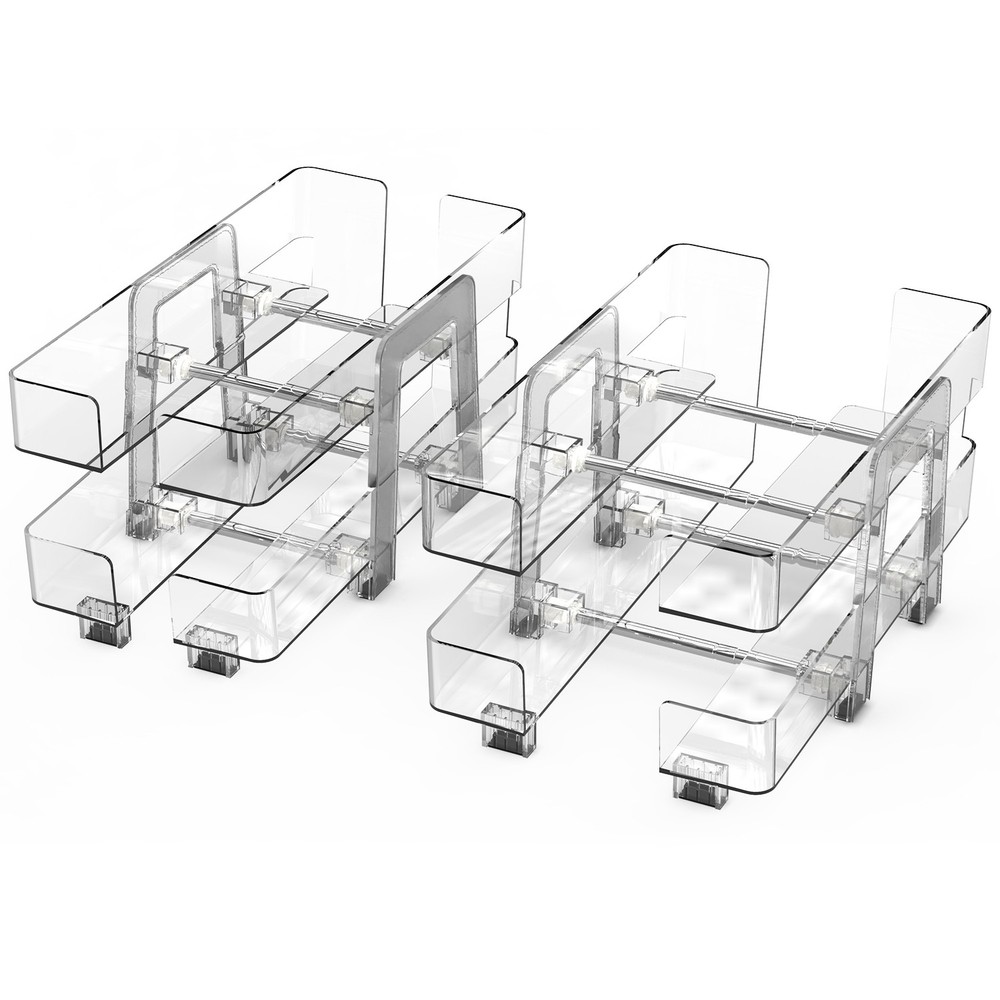 2 Pack Adjustable Soda Can Dispenser Storage Rack Refrigerator Fridge Organizer